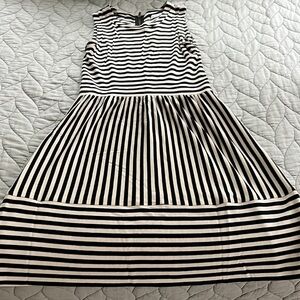 Black and white tank dress